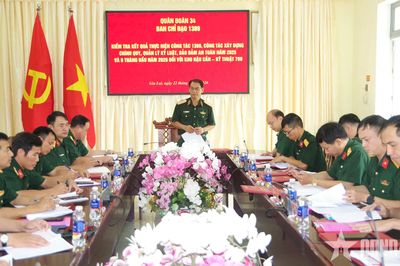 Quân đoàn 34 kiểm tra kết quả thực hiện công tác 1389