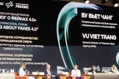 Tổng giám đốc TTXVN phát biểu tại Diễn đàn quốc tế 'Đối thoại về tin giả 4.0'