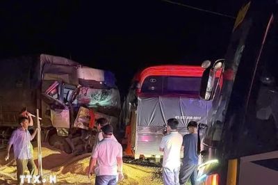 Lâm Đồng: Tai nạn liên hoàn giữa 5 xe ôtô, thiệt hại hơn 500 triệu đồng