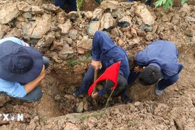 Mở rộng phạm vi tìm kiếm ở khu vực từng là nơi an táng liệt sỹ trong chiến tranh