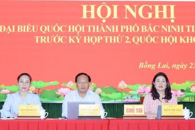 Đoàn đại biểu Quốc hội thành phố Bắc Ninh tiếp xúc cử tri phường Bồng Lai