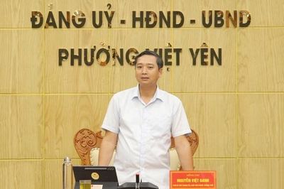 Chủ tịch HĐND thành phố Nguyễn Việt Oanh làm việc với 4 phường khu vực Việt Yên