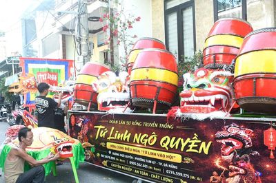 Đoàn lân sư rồng Ngô Quyền gìn giữ văn hóa truyền thống