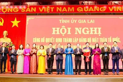 Công bố quyết định thành lập Đảng bộ MTTQ, các đoàn thể tỉnh và Đảng bộ HĐND tỉnh