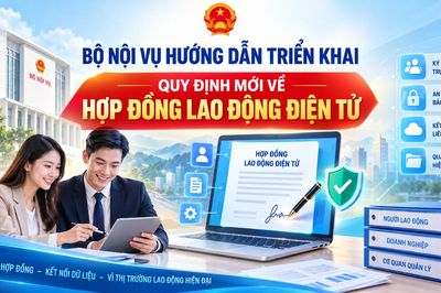 Bộ Nội vụ hướng dẫn triển khai quy định mới về hợp đồng lao động điện tử