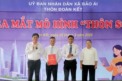Xã Bảo Ái ra mắt mô hình “Thôn số” đầu tiên tại thôn Đoàn Kết