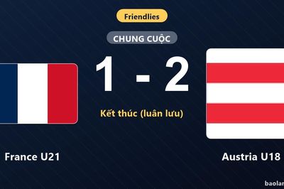 Austria U18 đánh bại France U21 1-2 ở trận giao hữu quốc tế