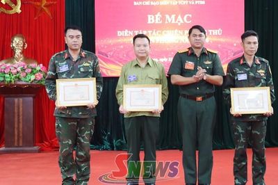Diễn tập tác chiến phòng thủ xã Tân Phong năm 2026