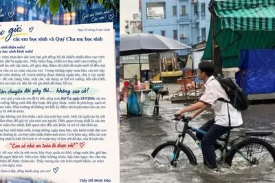 TP.HCM: Lá thư ấm áp giữa những ngày mưa từ thầy Hiệu trưởng gửi đến học trò