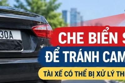 Cố tình che biển số xe để tránh phạt nguội sẽ bị xử phạt thế nào?