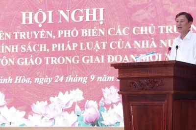 Khánh Hòa: Phổ biến chính sách pháp luật về tín ngưỡng, tôn giáo