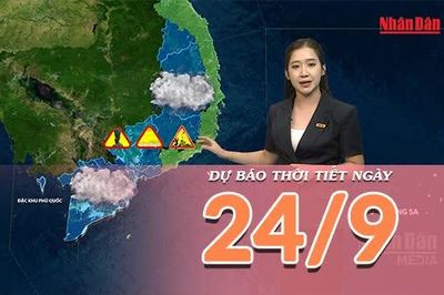 [Video] Dự báo thời tiết ngày 24/9/2026: Mưa lớn tiếp diễn ở Trung Bộ, đề phòng nguy cơ ngập úng và sạt lở