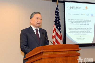 Tổng Bí thư, Chủ tịch nước Tô Lâm gặp các doanh nghiệp Hoa Kỳ, nghe báo cáo về sáng kiến tìm kiếm người Việt Nam mất tích trong chiến tranh