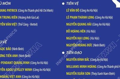 Danh sách 23 cầu thủ đội tuyển Việt Nam tham dự FIFA ASEAN Cup 2026