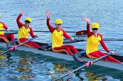 ASIAD 2026: Rowing Việt Nam giành HCĐ Thuyền bốn nữ một mái chèo