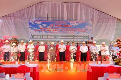 Khởi công khu tái định cư đầu tiên phục vụ dự án trọng điểm kết nối vùng Đồng Tháp Mười