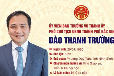 Chân dung tân Phó Chủ tịch UBND thành phố Bắc Ninh Đào Thanh Trường