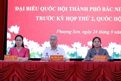 Đoàn đại biểu Quốc hội thành phố Bắc Ninh tiếp xúc cử tri phường Phượng Sơn
