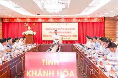 Đoàn Kiểm tra, giám sát số 234 của Bộ Chính trị, Ban Bí thư thông qua dự thảo báo cáo kết quả kiểm tra, giám sát đợt 3 đối với Ban Thường vụ Tỉnh ủy Khánh Hòa