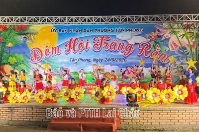 Rộn ràng 'Đêm hội trăng rằm' phường Tân Phong năm 2026