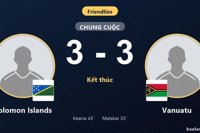 Rượt đuổi kịch tính sáu bàn, Solomon Islands và Vanuatu bất phân thắng bại