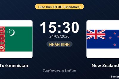 Trận Turkmenistan vs New Zealand bị hủy