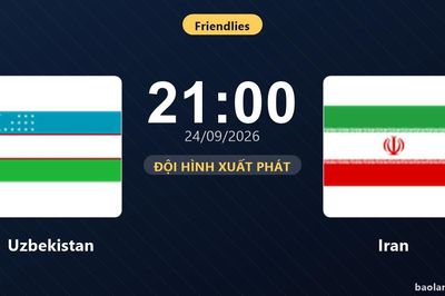 TRỰC TIẾPTrực tiếp Uzbekistan vs Iran: Trận đấu đang diễn ra