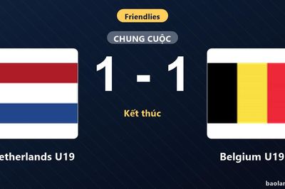 Thống kê trận đấu Netherlands U19 1-1 Belgium U19: Hai đội chia điểm