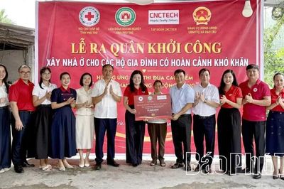 Khởi công xây dựng 7 căn nhà Chữ thập đỏ tại xã Đạo Trù