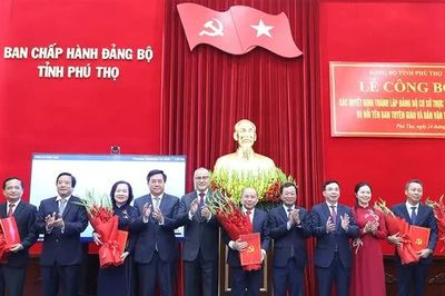 Công bố các quyết định thành lập Đảng bộ cơ sở trực thuộc Tỉnh ủy và đổi tên Ban Tuyên giáo và Dân vận Tỉnh ủy