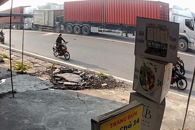 Bốn ô tô tông đuôi nhau liên hoàn trên quốc lộ 5