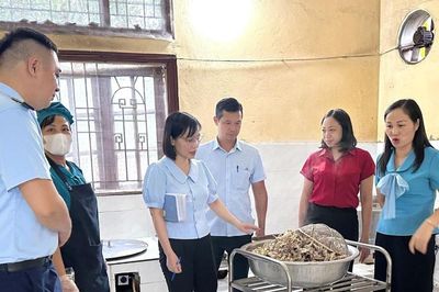 Tuyên Quang: Kiểm tra đột xuất bếp ăn trường học, siết an toàn thực phẩm
