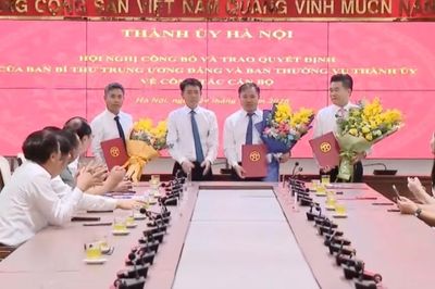Bổ nhiệm đồng chí Lê Công Thành làm trợ lý đồng chí Bí thư Thành ủy Hà Nội