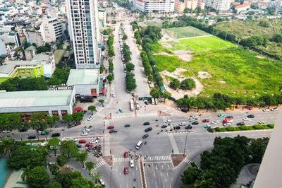 Đường nối Phạm Hùng - Lê Đức Thọ 'chuyển động' sau gần 10 năm khởi công