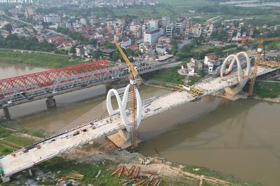 Diện mạo mới của Cầu Đuống sau 3 năm thi công