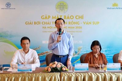 Sắp diễn ra Giải Bơi chải Thuyền rồng và Ván SUP Hà Nội mở rộng năm 2026