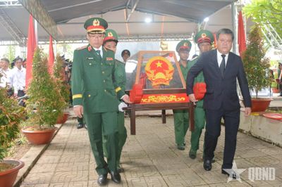 Khánh Hòa truy điệu, an táng 45 hài cốt liệt sĩ