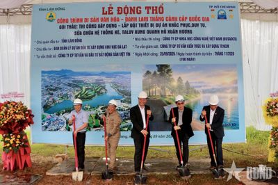 Khởi công xây dựng, sửa chữa kè hồ Xuân Hương (tỉnh Lâm Đồng)