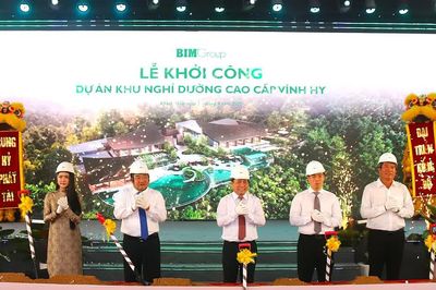 Khởi công khu nghỉ dưỡng với 100 biệt thự tại Vĩnh Hy, tỉnh Khánh Hòa