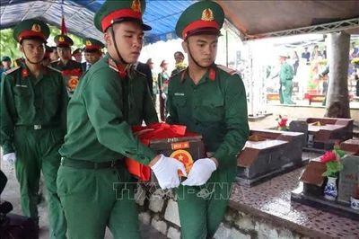 Chiến dịch 500 ngày đêm: Tổ chức lễ viếng, truy điệu và an táng 45 hài cốt liệt sĩ tại Khánh Hòa