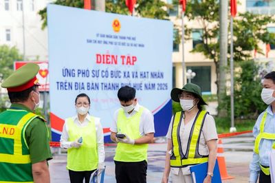 Gần 100 người tham gia diễn tập ứng phó sự cố phóng xạ
