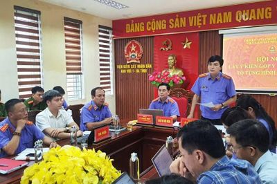 Các VKSND khu vực Hà Tĩnh tổ chức Hội nghị góp ý Bộ luật Tố tụng hình sự (sửa đổi)