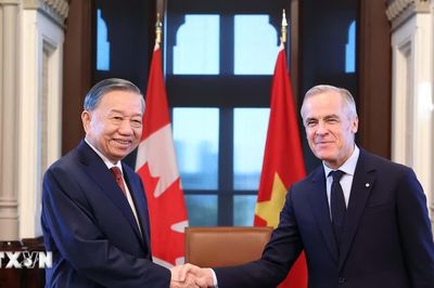 Thủ tướng Canada Mark Carney đón, hội đàm với Tổng Bí thư, Chủ tịch nước Tô Lâm