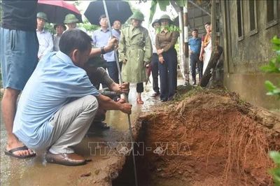 Quảng Trị: Khẩn trương xử lý các hố sụt lún, bảo đảm an toàn