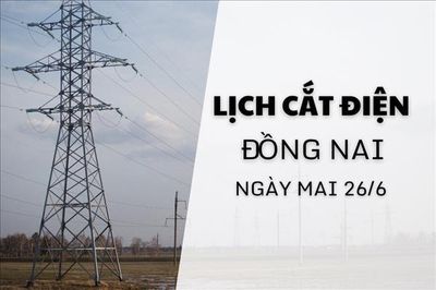 Lịch cắt điện Đồng Nai ngày mai 26/9 cập nhật mới nhất