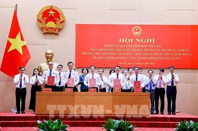 Kiểm toán nhà nước ký Quy chế phối hợp với thành phố Hà Nội và tỉnh Sơn La