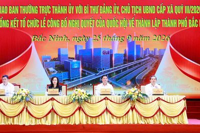 Thường trực Thành ủy Bắc Ninh giao ban với Bí thư Đảng ủy, Chủ tịch UBND xã, phường