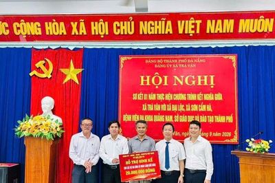 Nhiều nguồn lực hỗ trợ xã Trà Vân qua chương trình kết nghĩa