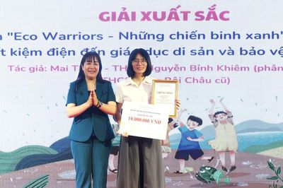 Trao giải cuộc thi Giáo dục di sản và bảo vệ môi trường