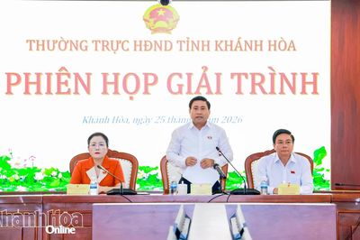 Nhiều vấn đề được làm rõ trong phiên giải trình tại Phiên họp Thường trực HĐND tỉnh Khánh Hòa